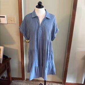 Umgee Blue Midi Dress